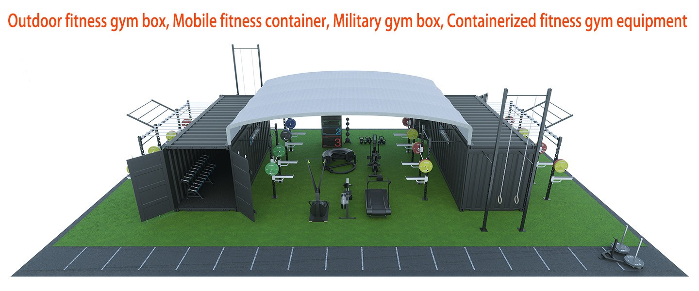 Outdoor fitness gym box