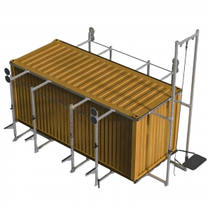 china gymbox 20ft container outdoor training equipment