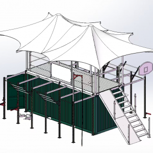 china outdoor container gyms workout equipment manufacturer