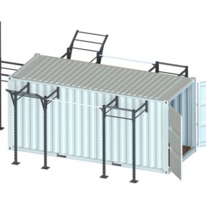 china outdoor container gyms box military container fitness crossfit rig racks