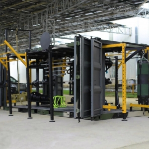 china shipping container gyms workout training mobile fitness box equipment 